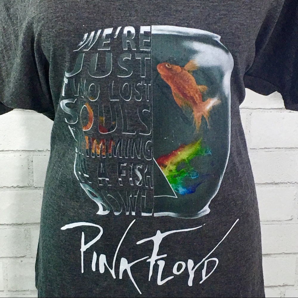 Pink Floyd Bella Canvas Large Gray Concert T-Shirt - Picture 3 of 8